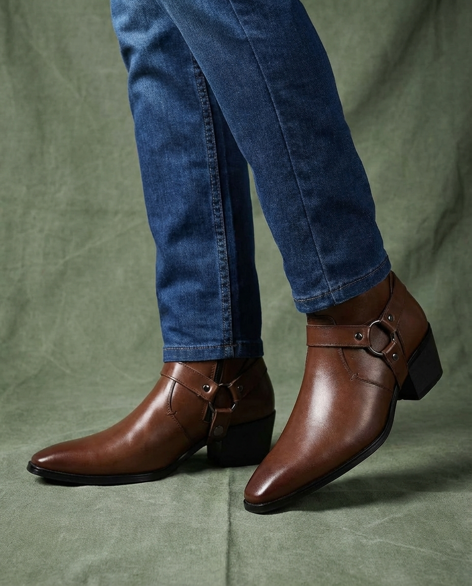 Frontier Leather Boots for Men