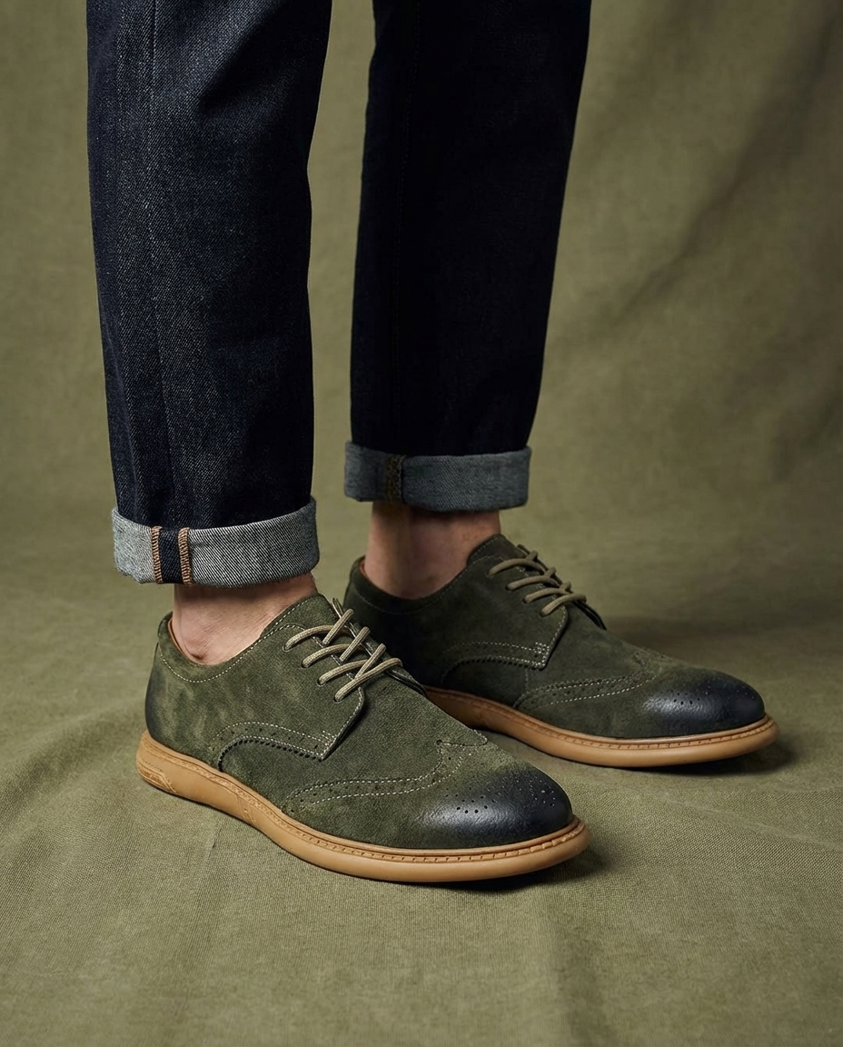 Weston Leather Brogue Shoes for Men