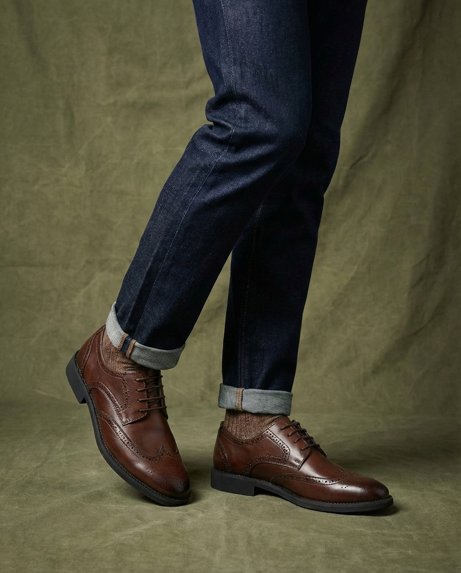 Men's Leather Oxford Shoes – Classic Smart Style