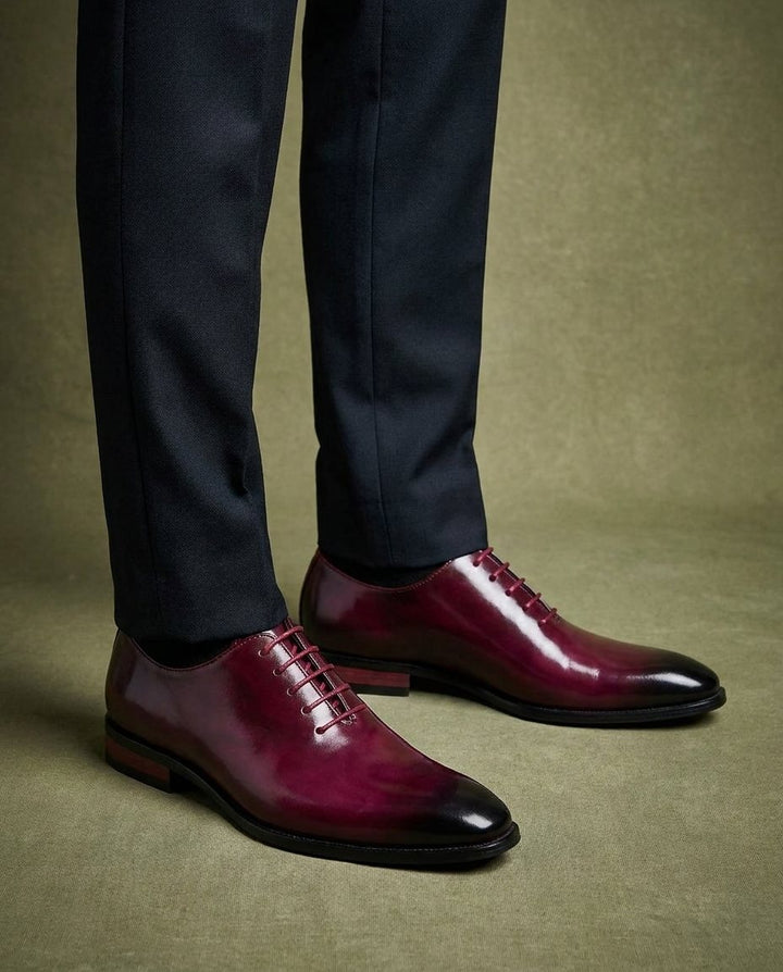 Men's Leather Oxford Dress Shoes for Formal Wear