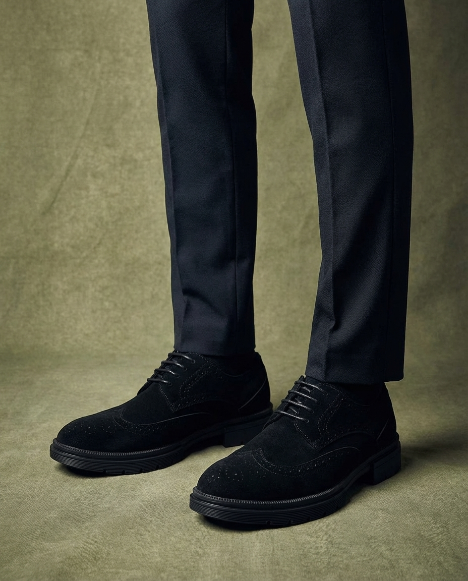 Men's Leather Derby Shoes – Durable Everyday Comfort