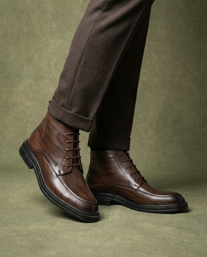Men's Full-Grain Leather Boots – Durable Everyday Comfort
