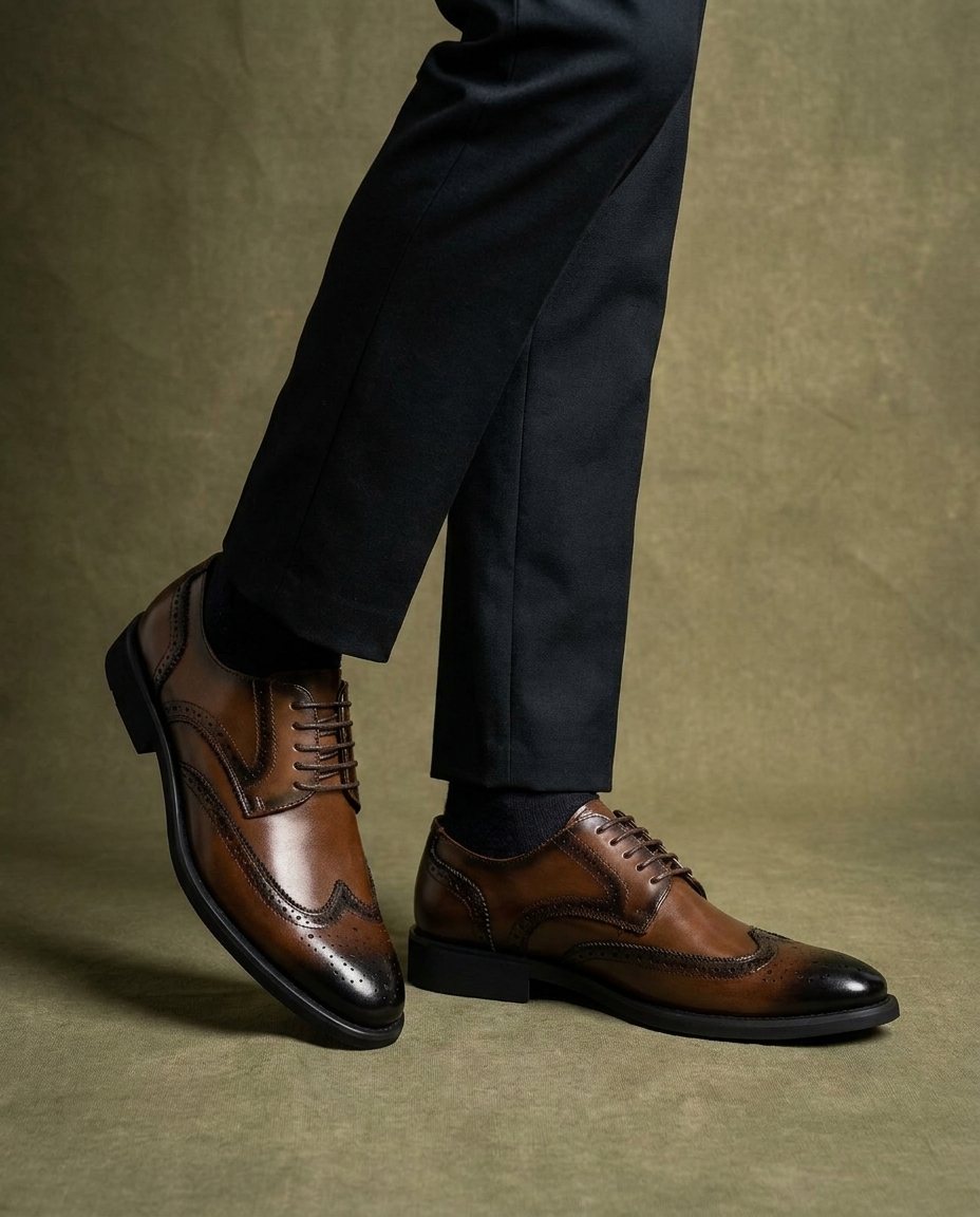 Ironwood Leather Brogue Shoes for Men