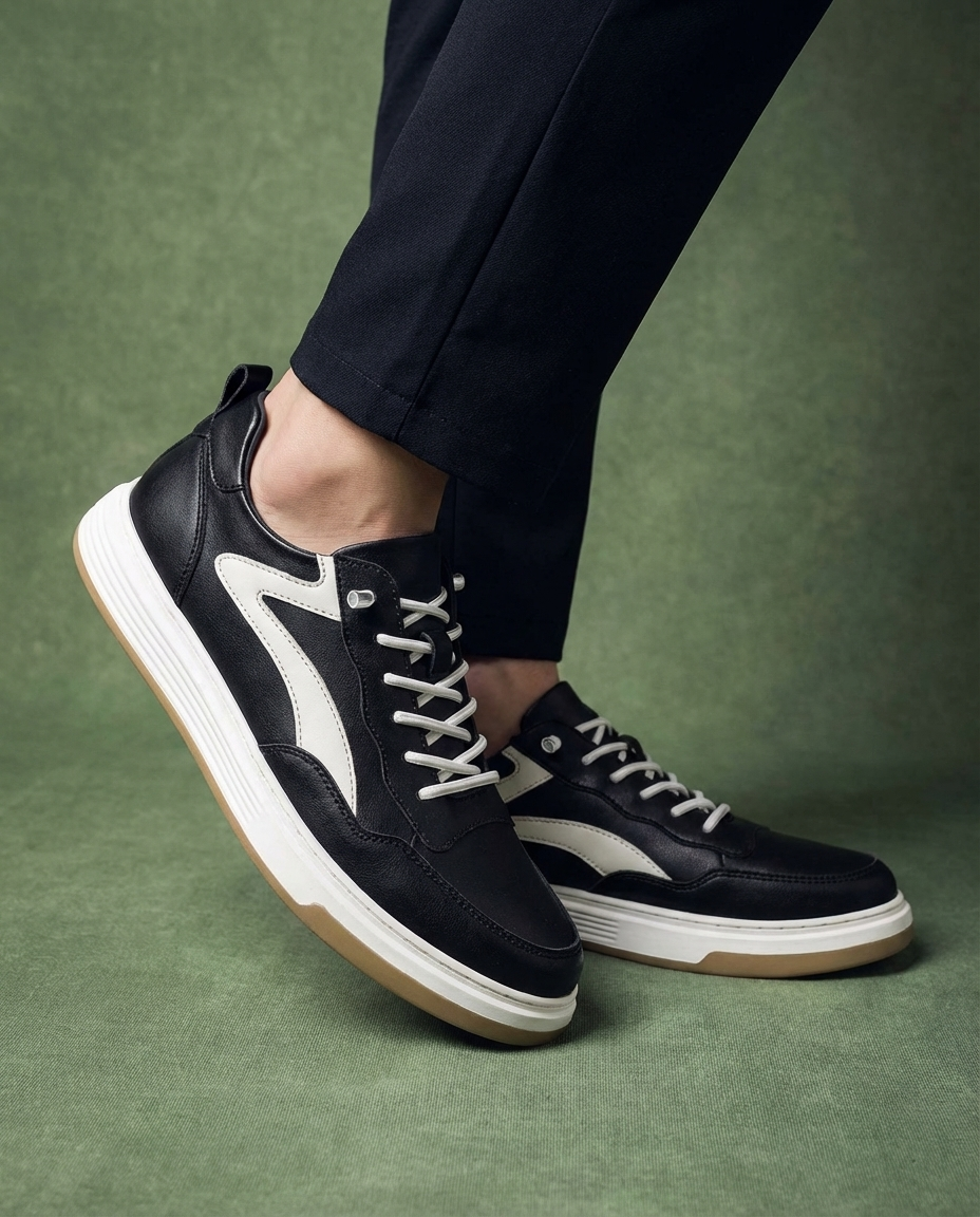 Stride Low Leather Shoes for Men