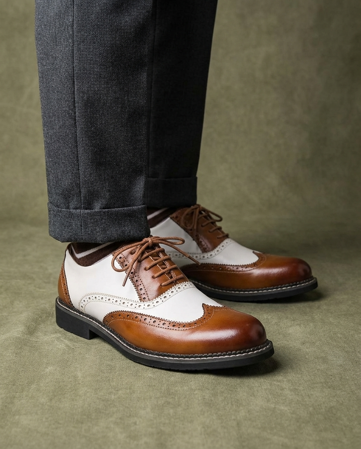 Garrison Leather Brogue Shoes for Men