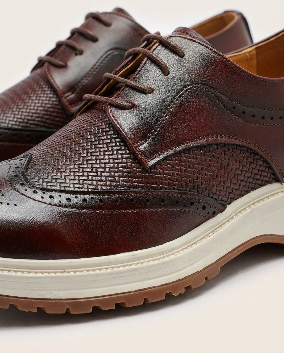 Steadfast Leather Derby Shoes for Men