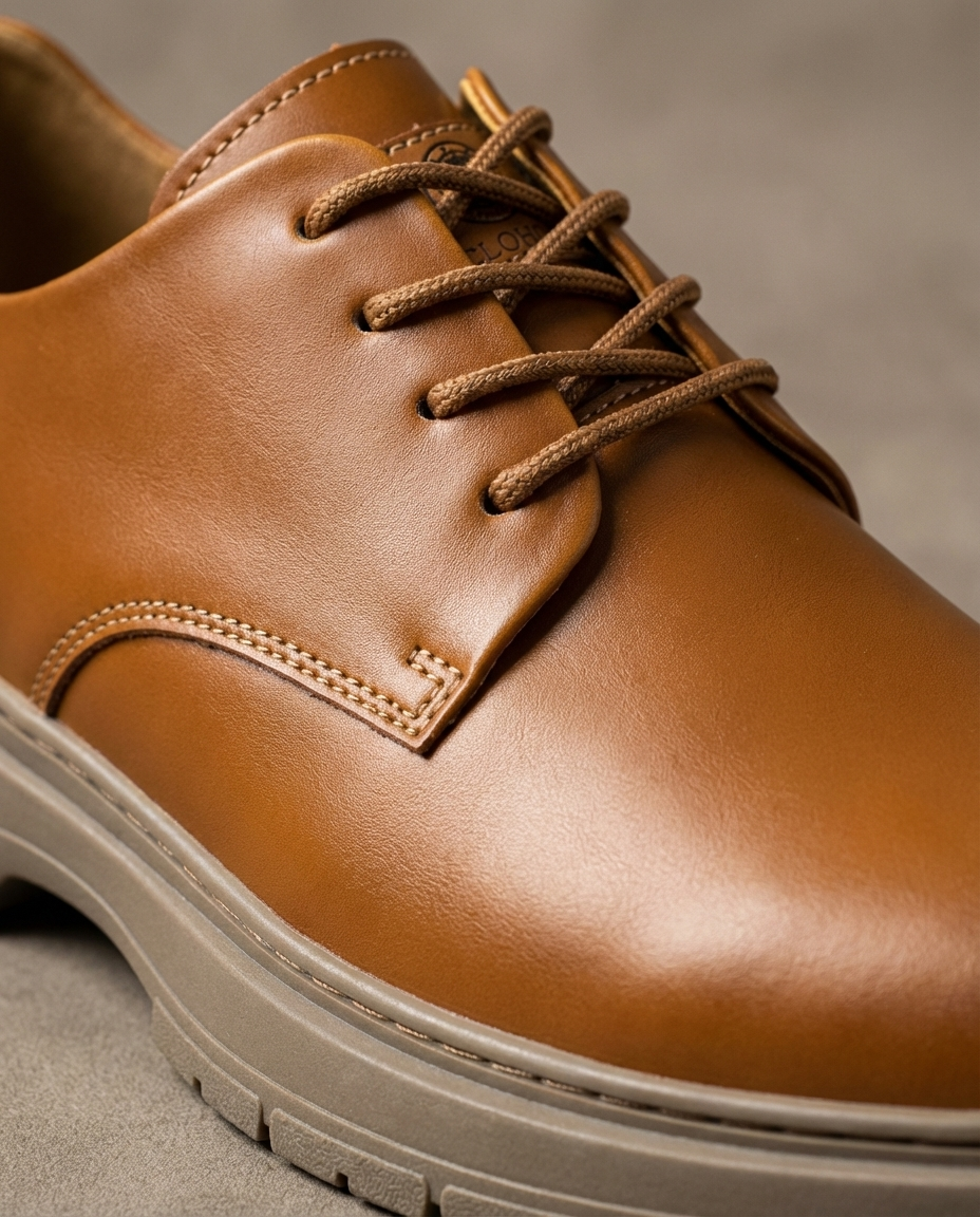 Roamer Leather Derby Shoes for Men