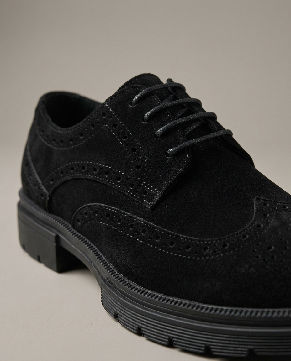 Men's Leather Derby Shoes – Durable Everyday Comfort