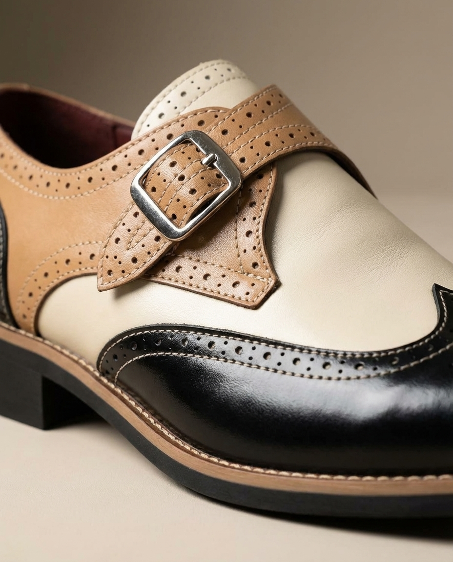 Dispatch Leather Monk Strap Shoes for Men