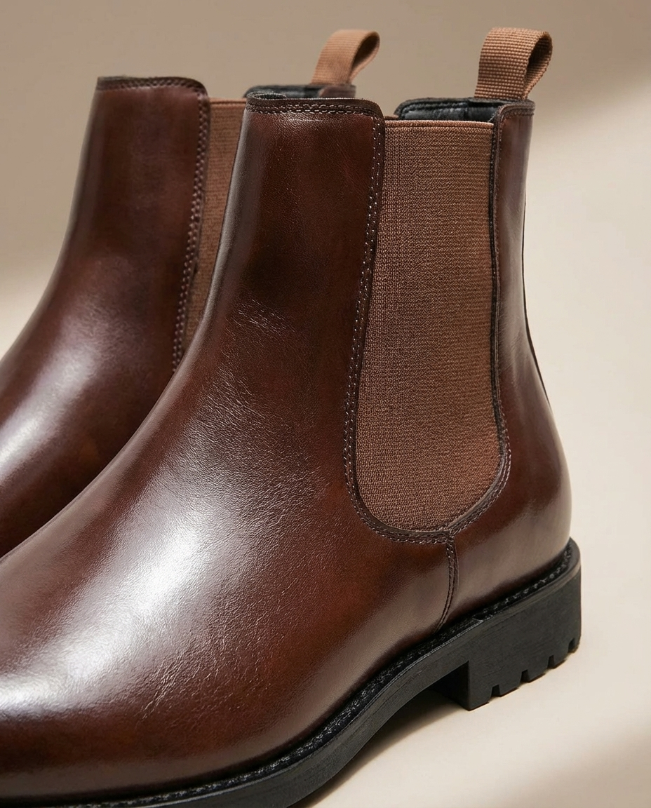 Garrison Leather Chelsea Boots for Men