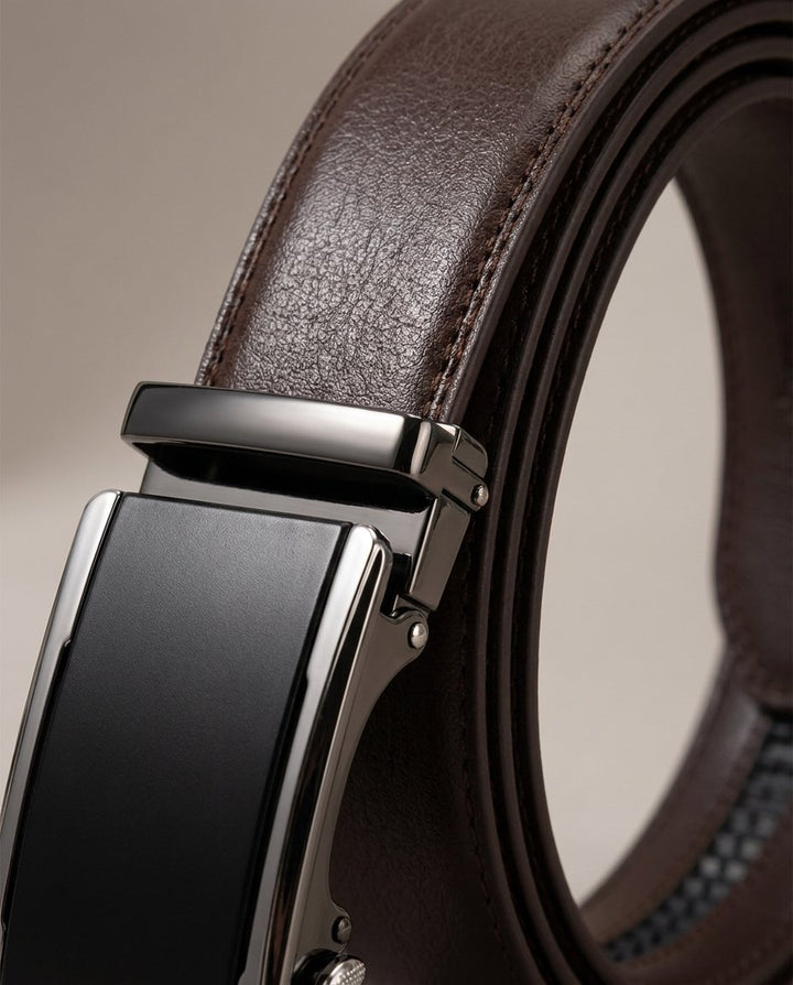 Men's Full-Grain Leather Belt | Heavy-Duty Classic Dress Casual Strap
