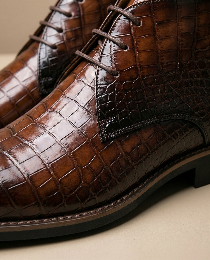 Auburn Leather Warden Boots for Men