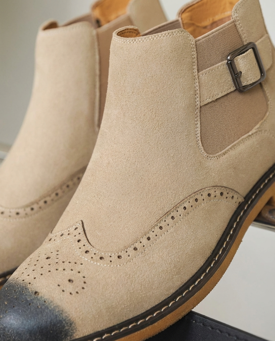 Men's Leather Chelsea Boots – Easy Slip-On Comfort