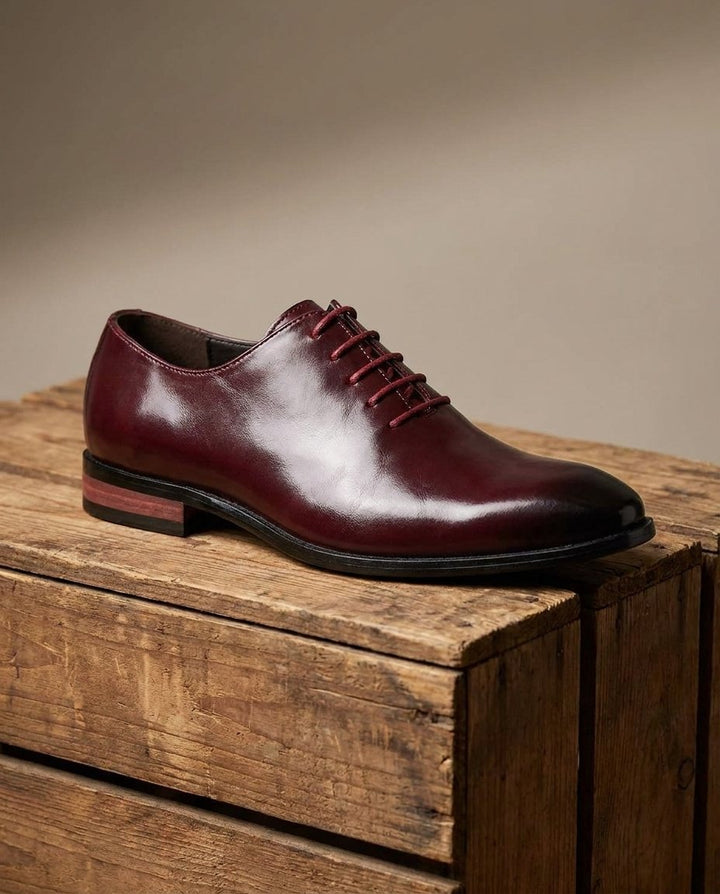 Men's Leather Oxford Dress Shoes for Formal Wear