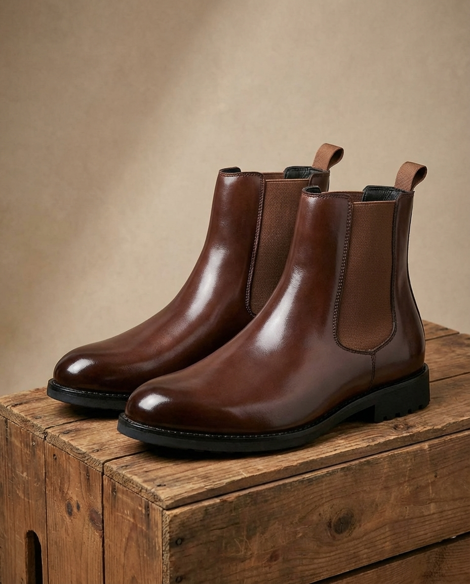 Garrison Leather Chelsea Boots for Men