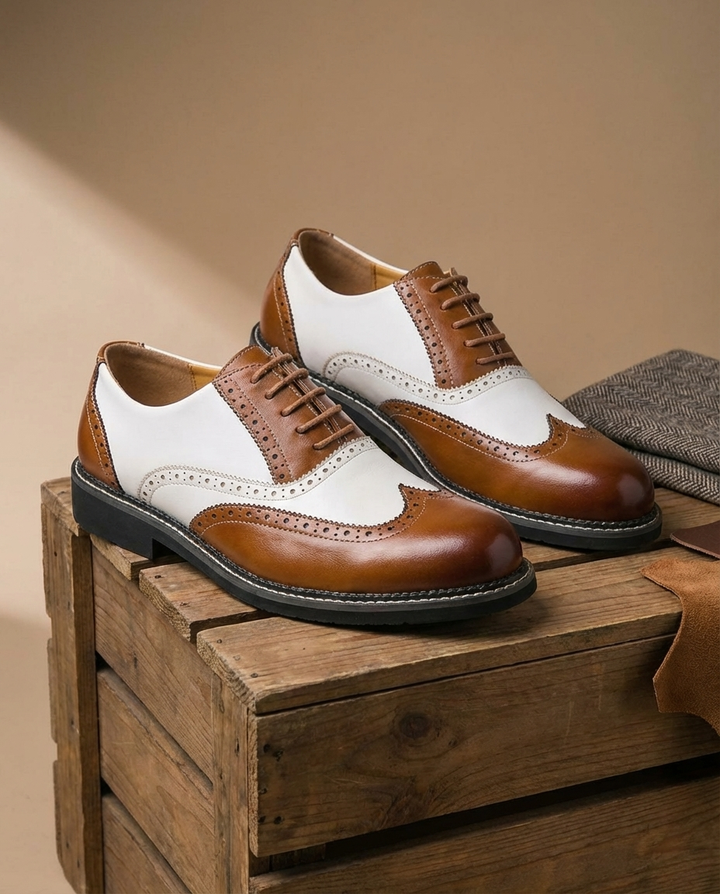Garrison Leather Brogue Shoes for Men
