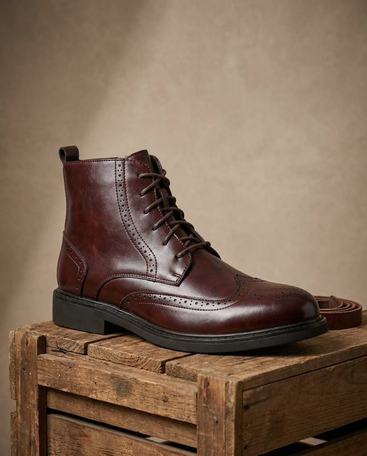 Caldwell Leather Brogue Shoes for Men