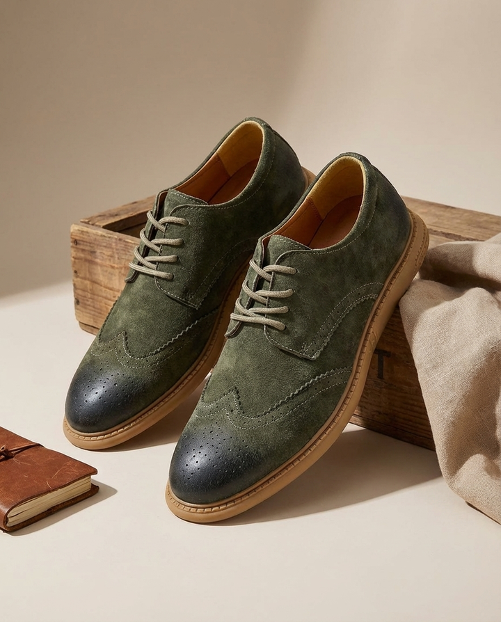 Weston Leather Brogue Shoes for Men