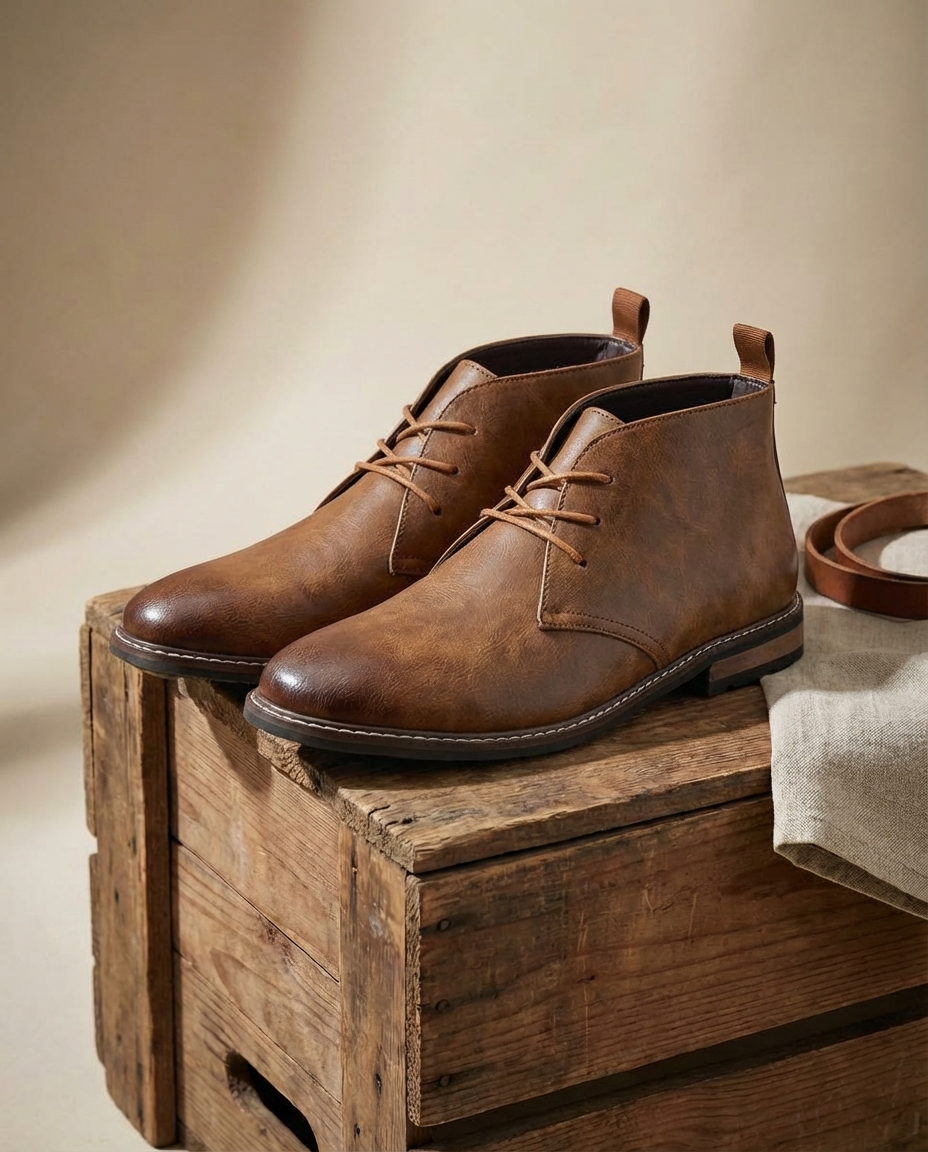 Men's Leather Chukka Boots – Comfortable Everyday Style