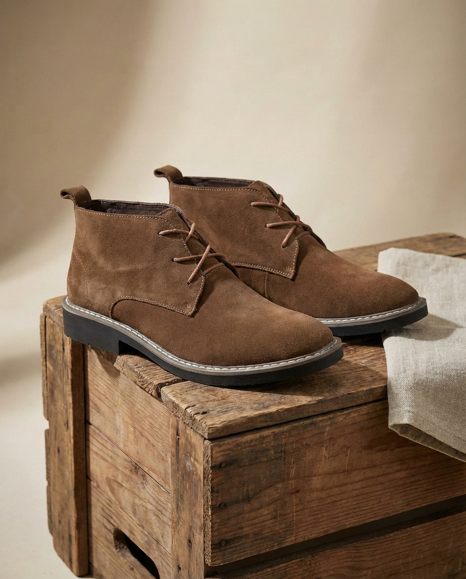 Men's Full-Grain Chelsea Boots – Pull-On Comfort