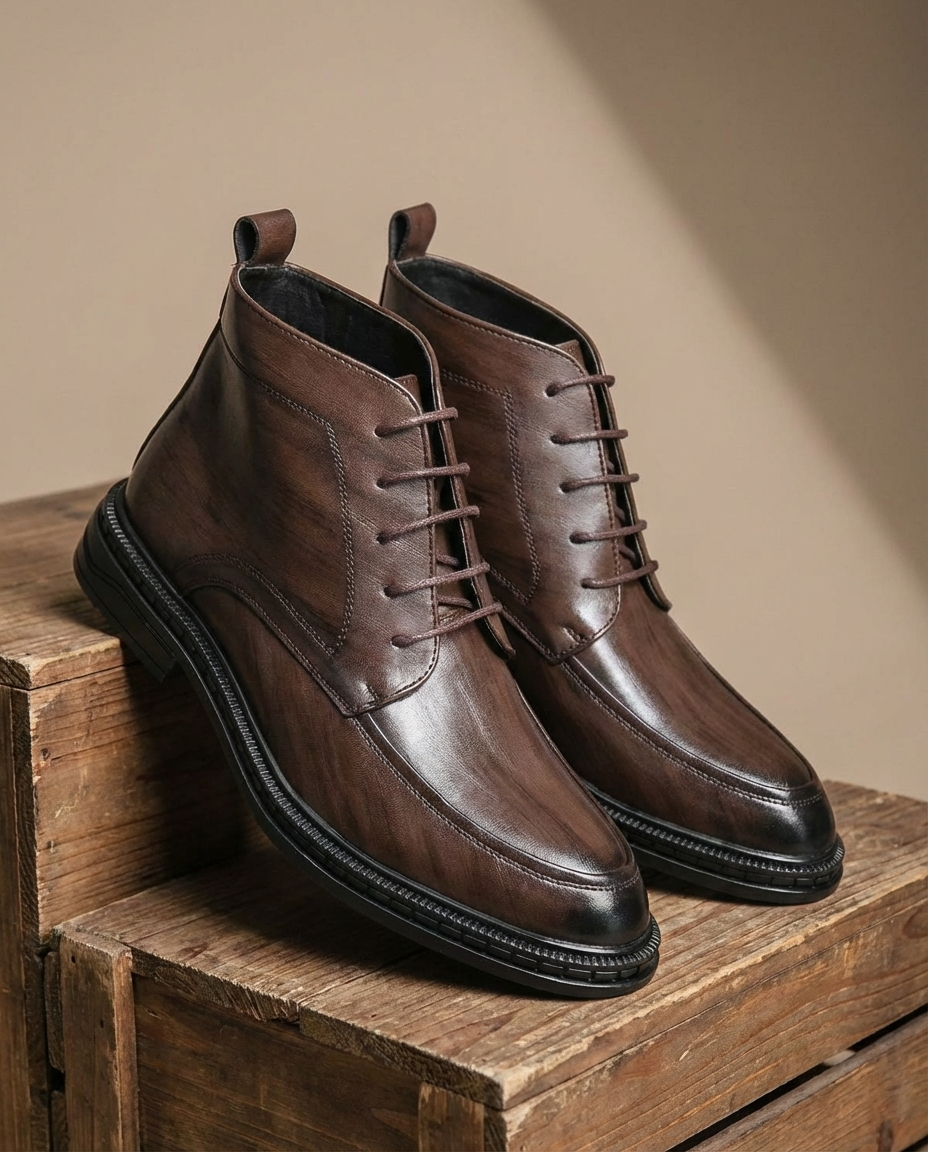 Men's Full-Grain Leather Boots – Durable Everyday Comfort