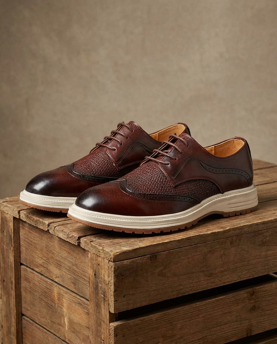 Steadfast Leather Derby Shoes for Men