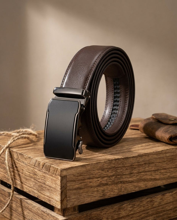Men's Full-Grain Leather Belt | Heavy-Duty Classic Dress Casual Strap