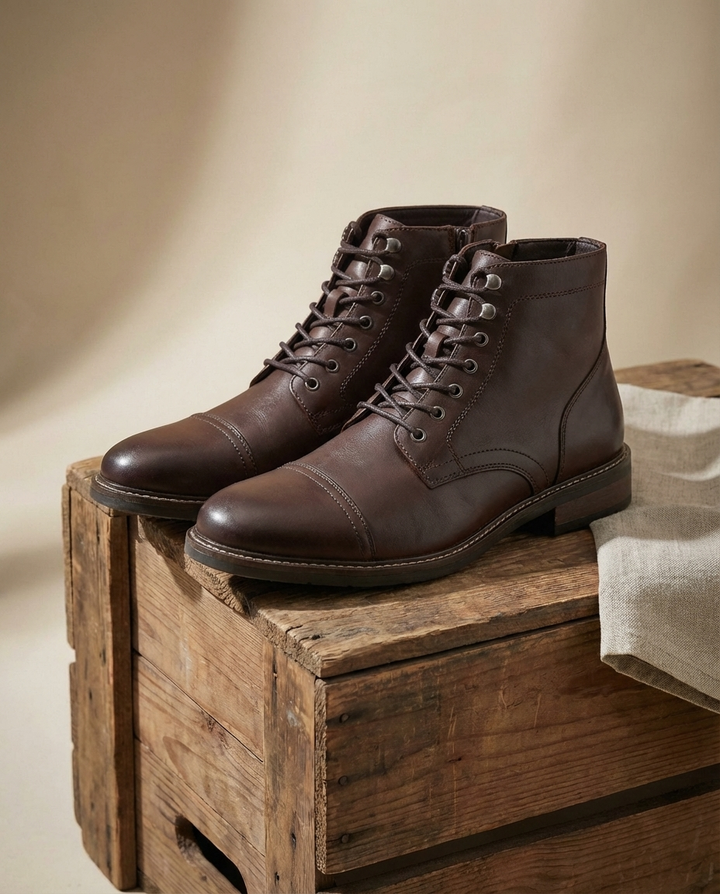 Men's Leather Boots – Rugged Everyday Comfort