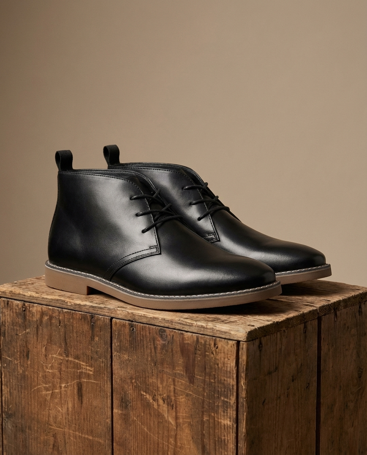 Men's Leather Desert Boots – Casual Everyday Comfort