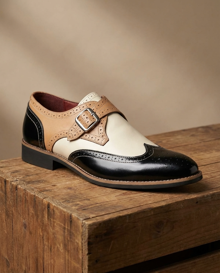 Dispatch Leather Monk Strap Shoes for Men