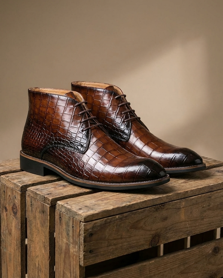 Auburn Leather Warden Boots for Men