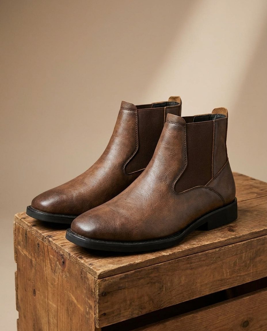 Men's Leather Oxford Boots for Smart Formal Style