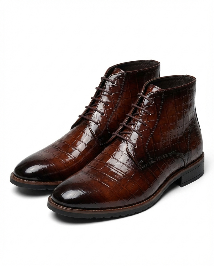 Auburn Leather Warden Boots for Men