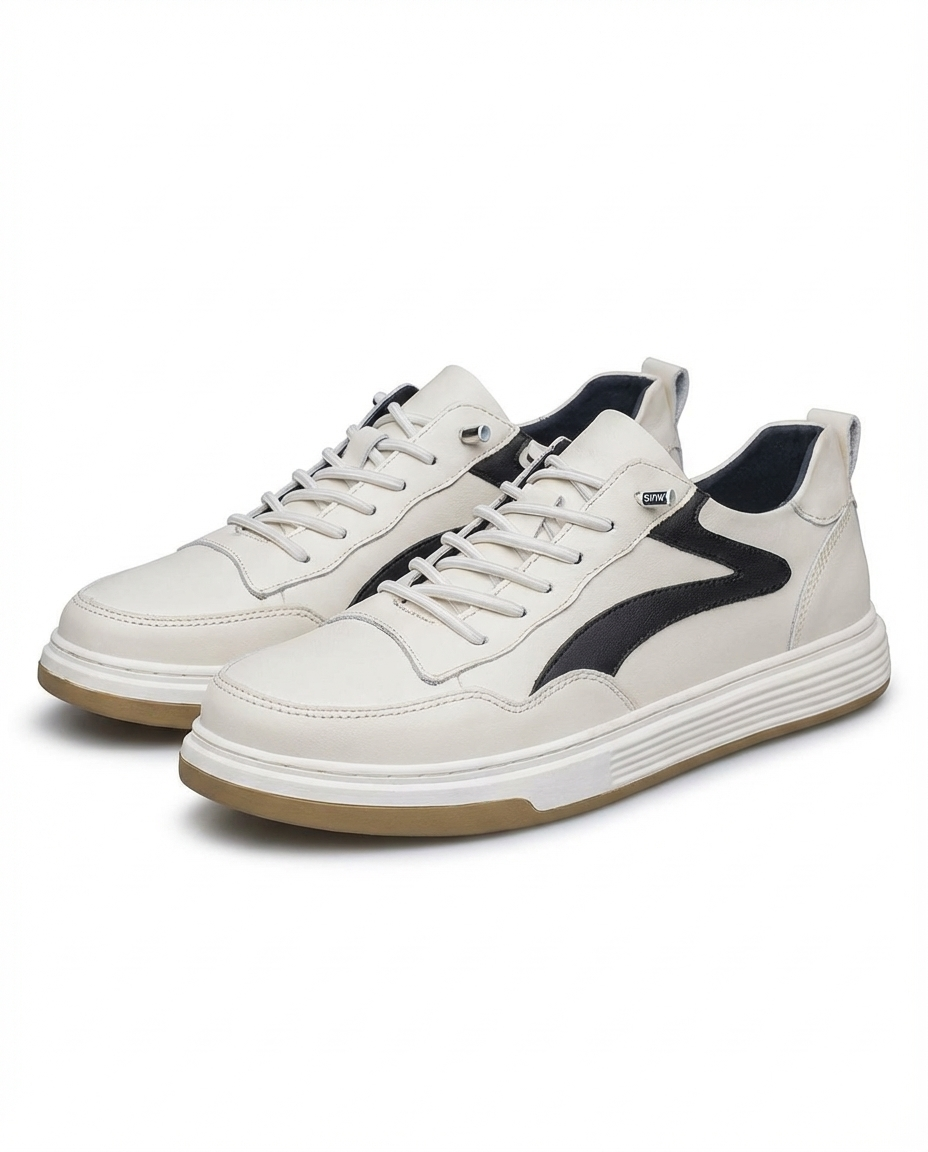 Stride Low Leather Shoes for Men