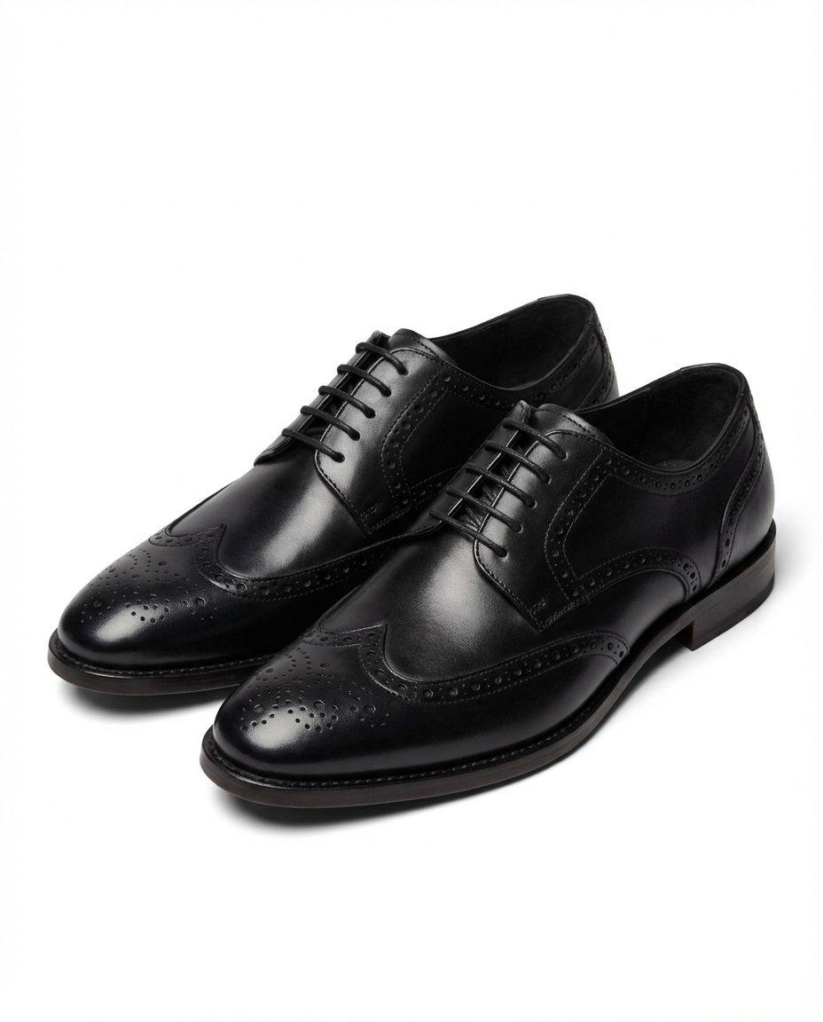 Men's Leather Wingtip Shoes – Classic Smart Style