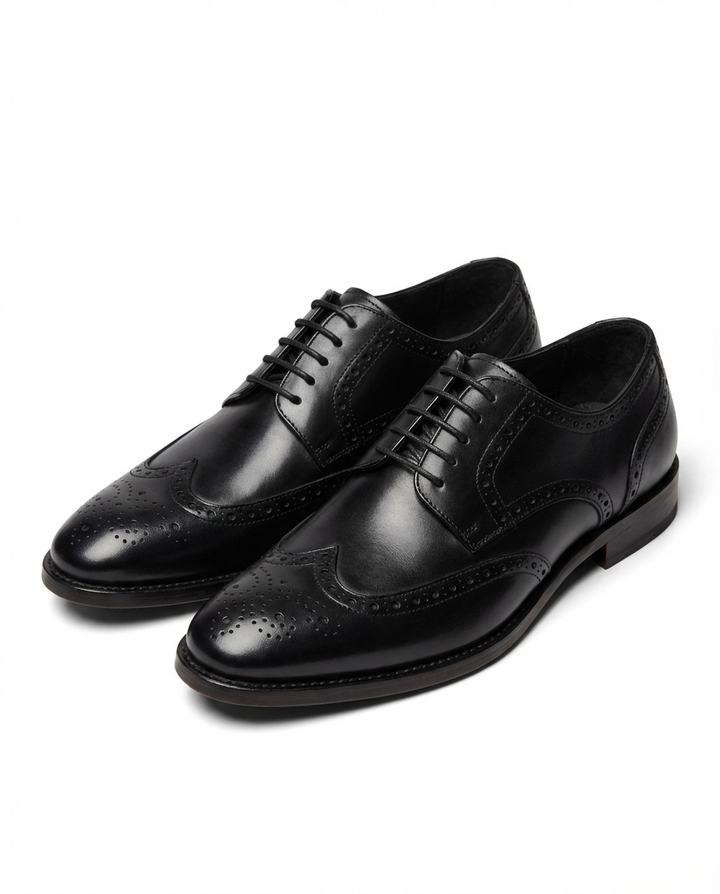 Men's Leather Wingtip Shoes – Classic Smart Style