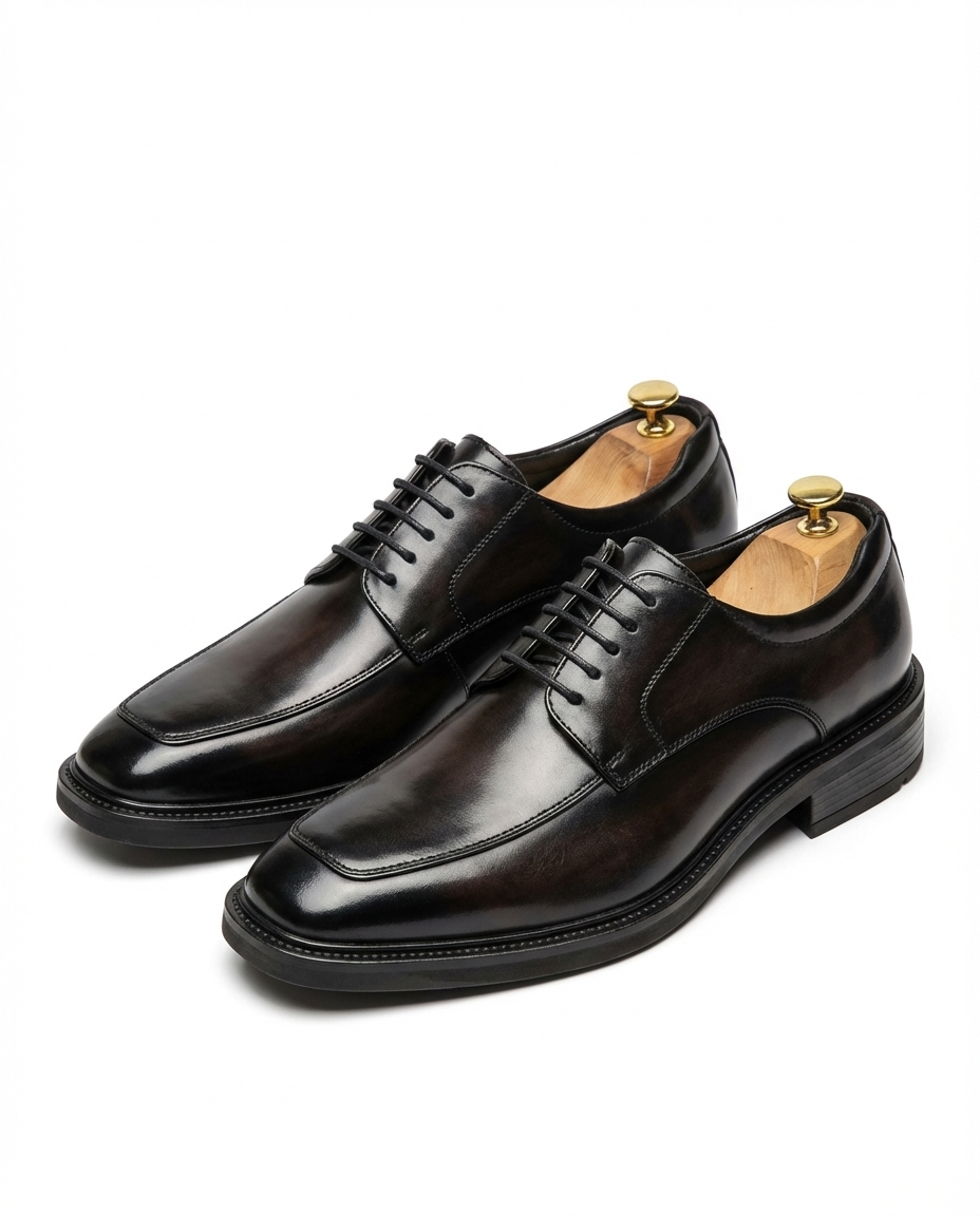 Ledger Leather Derby Shoes for Men