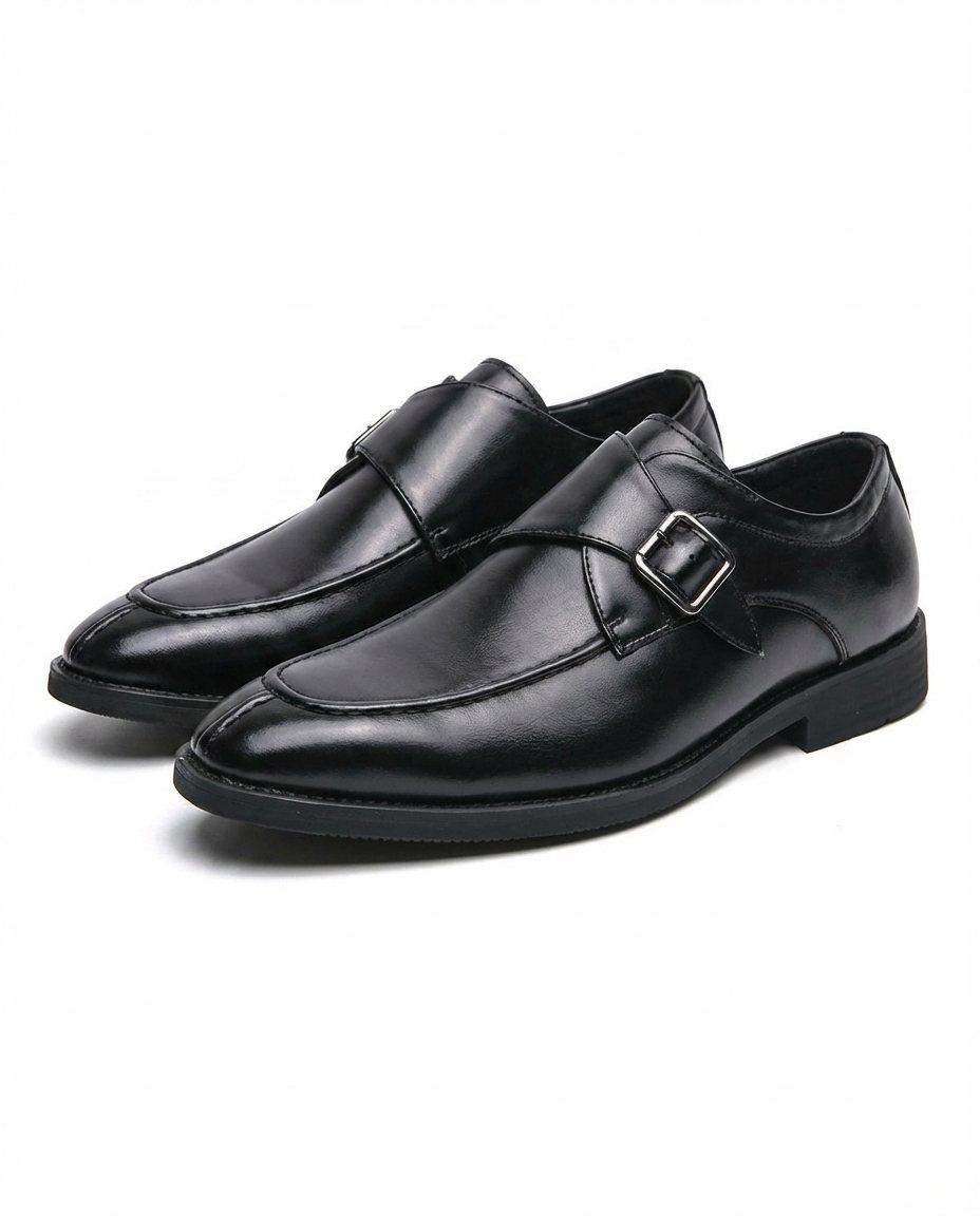 Journeyman Leather Monk Strap Shoes for Men