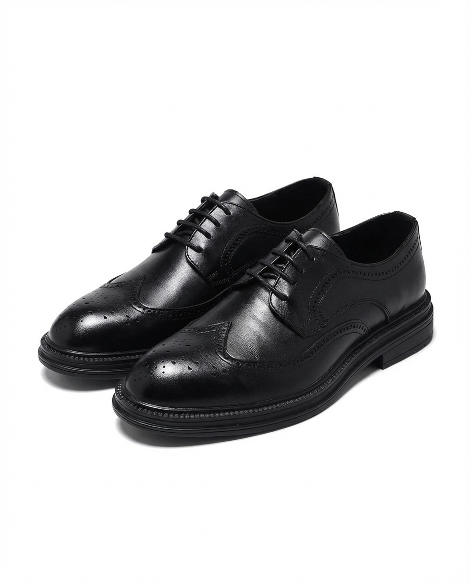Men's Full-Grain Leather Oxford Shoes – All-Day Comfort