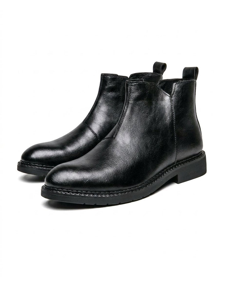 Burnished Leather Boots for Men