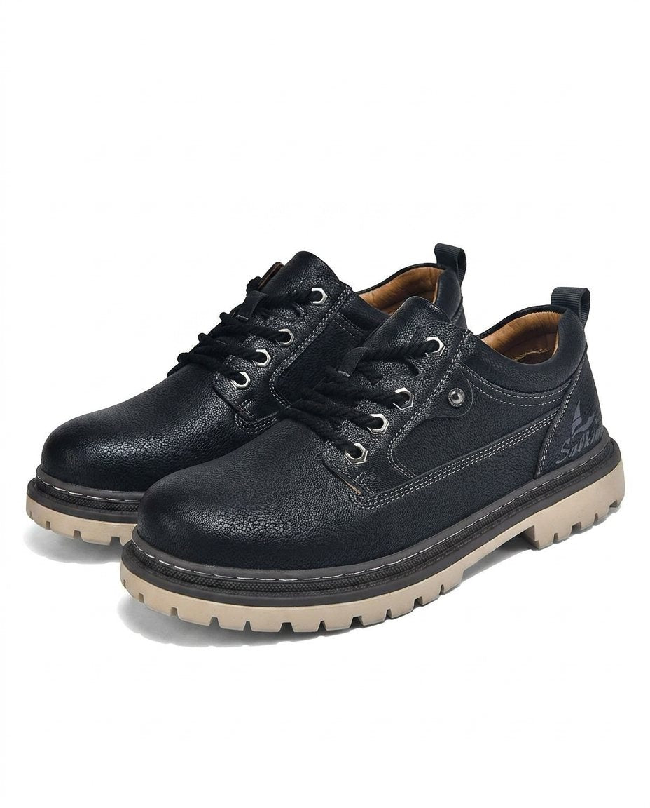Men's Leather Boots – Durable Lace-Up Style