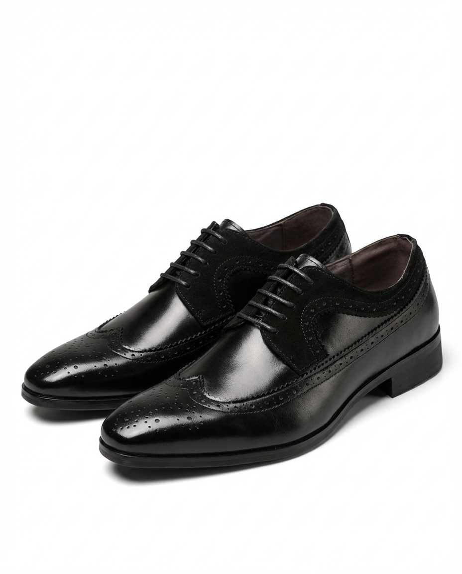 Wingtip Leather Brogue Shoes for Men