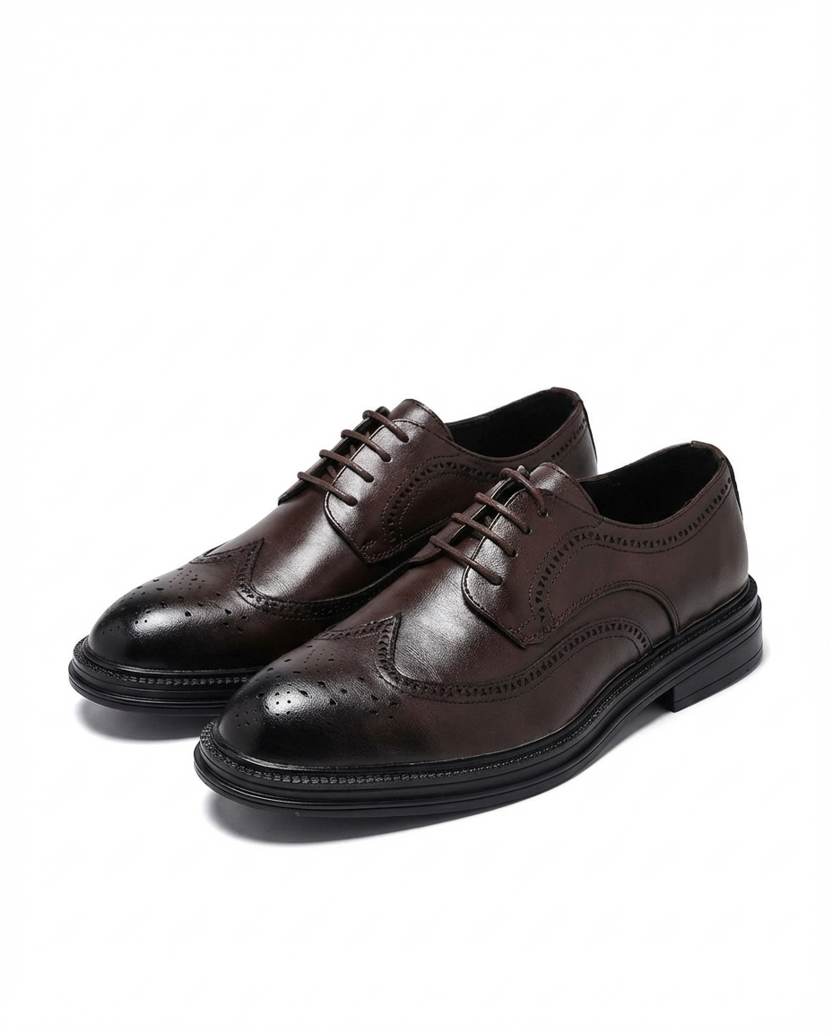 Men's Full-Grain Leather Oxford Shoes – All-Day Comfort