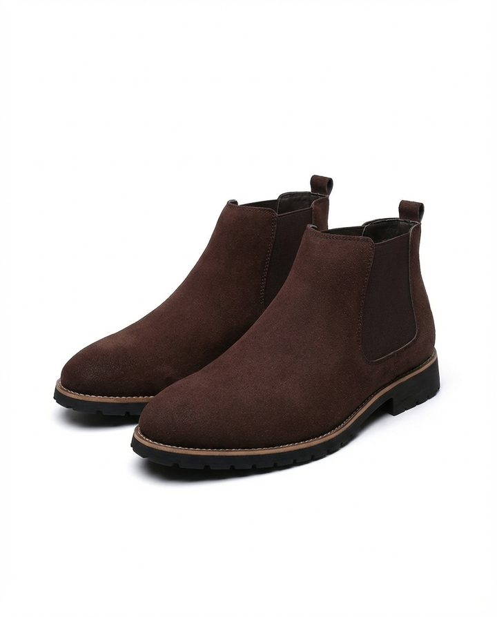 Men's Full-Grain Leather Chelsea Boots – Easy Slip-On