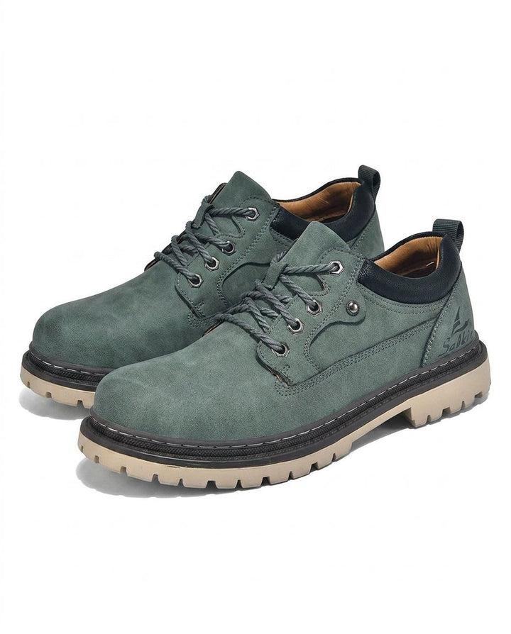 Men's Leather Boots – Durable Lace-Up Style