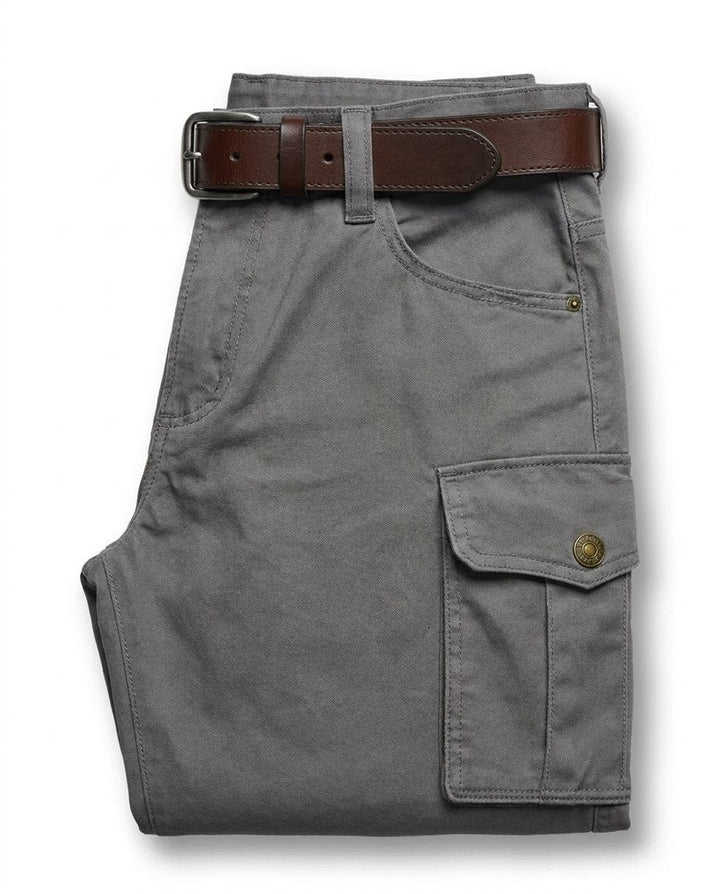 Men's Leather Cargo Pants – Relaxed Fit