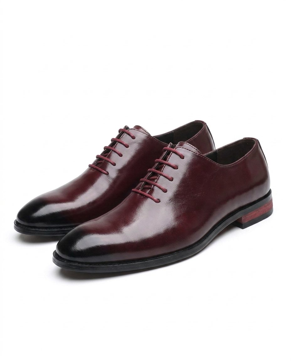Men's Leather Oxford Dress Shoes for Formal Wear