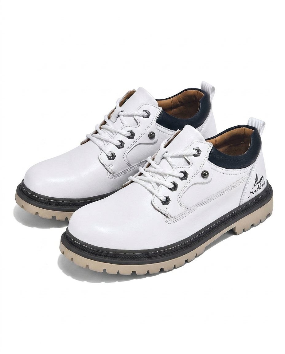 Men's Leather Boots – Durable Lace-Up Style