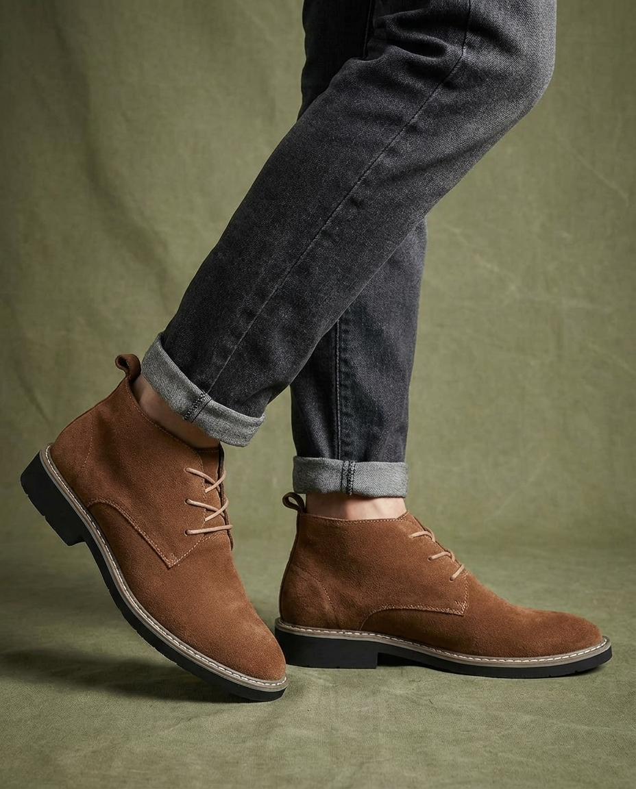 Men's Full-Grain Chelsea Boots – Pull-On Comfort