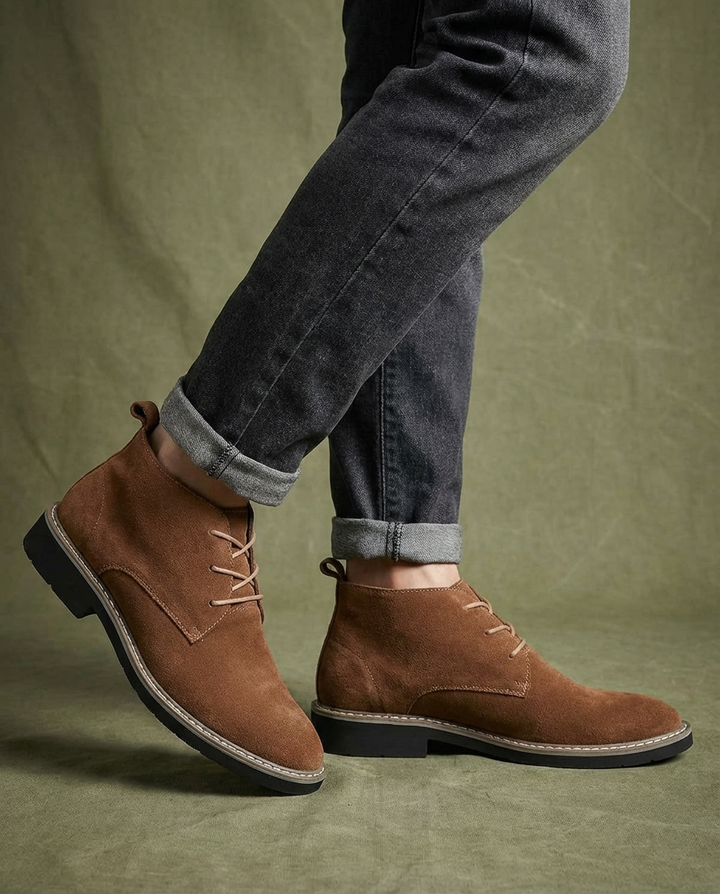 Men's Full-Grain Chelsea Boots – Pull-On Comfort